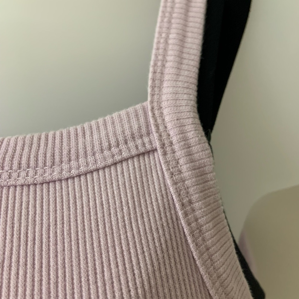 Pink/Purple SO Ribbed Tank Top - Picture 4 of 5
